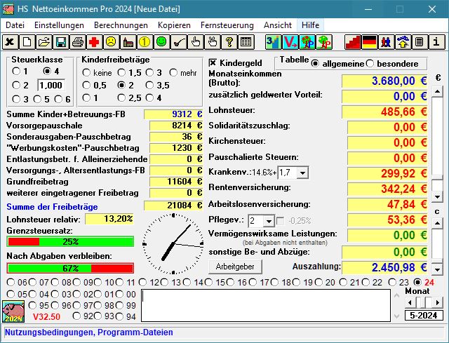 HS Nettoeinkommen Pro